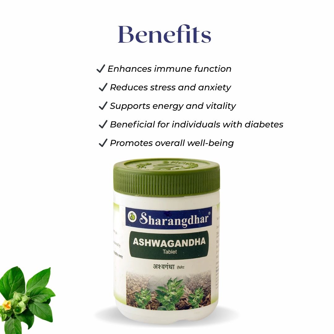 Ashwagandha Tablet - Immunity Booster, Relieve Stress and Anxiety