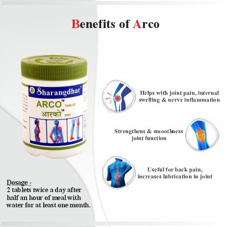 ARCO TABLET SHARANGDHAR AYURVEDA-Medicine for joint pain - Sharangdhar