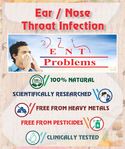 Ear, Nose & Throat infection Root Cause Treatment Pack - Sharangdhar