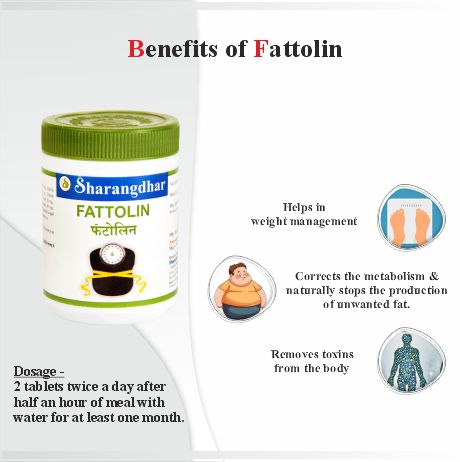 FATTOLIN SHARANGDHAR AYURVEDA - Ayurvedic medicine for fat loss - Sharangdhar
