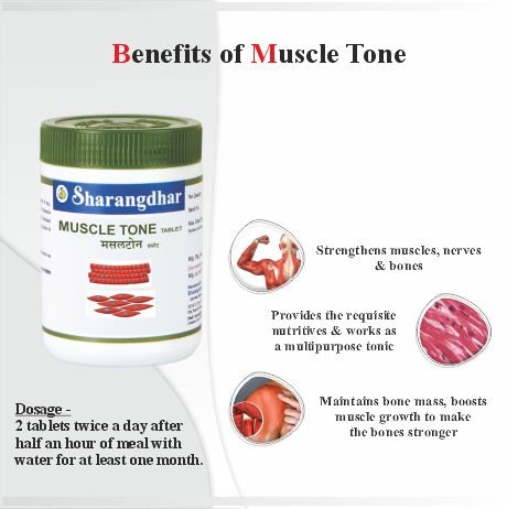 MUSCLE TONE SHARANGDHAR AYURVEDA- Ayurvedic Solution for Muscle Gain and Weight gain - Sharangdhar