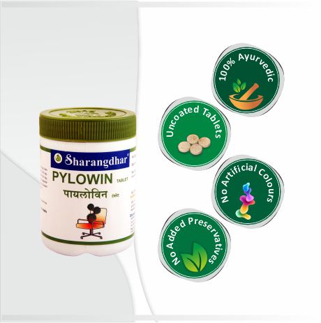 PYLOWIN SHARANGDHAR AYURVEDA - Ayurvedic Solution for piles/fistula - Sharangdhar