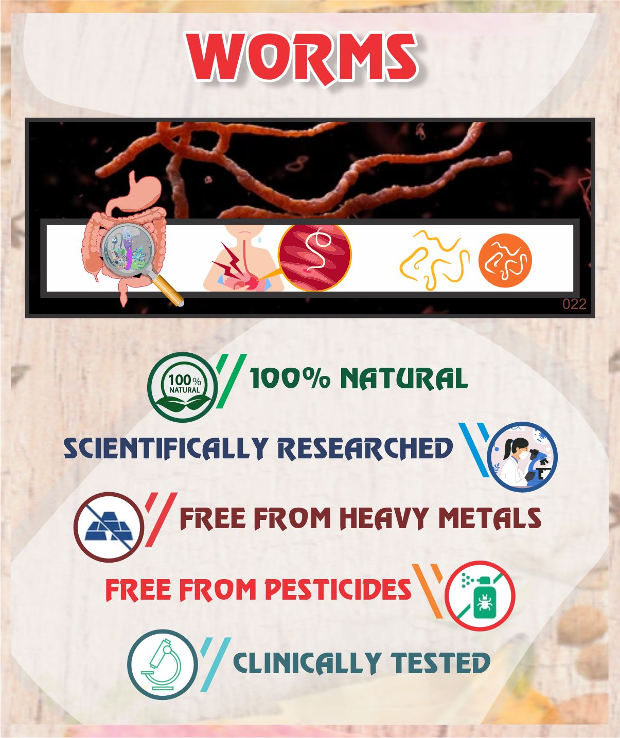 Worms  Root Cause Treatment Pack - Sharangdhar