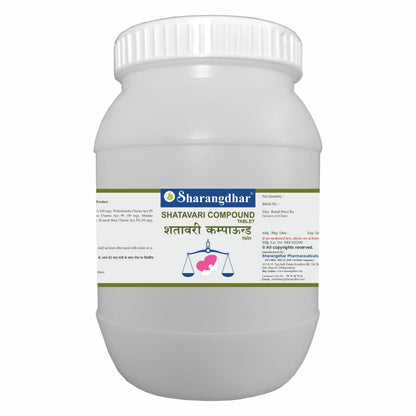 SHATAVARI COMPOUND SHARANGDHAR AYURVEDA- Ayurvedic solution for hormonal imbalance, calcium & iron deficiency. - Sharangdhar
