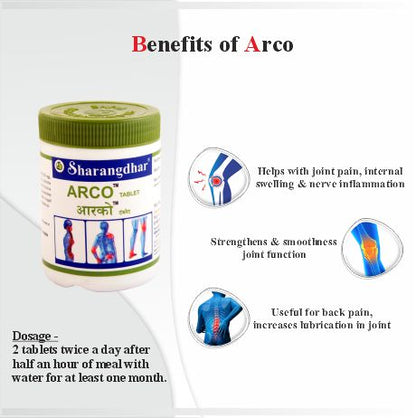 ARCO TABLET SHARANGDHAR AYURVEDA-Medicine for joint pain - Sharangdhar