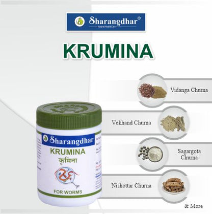 KRUMINA SHARANGDHAR AYURVEDA- Ayurvedic Solution For Worms Problems - Sharangdhar