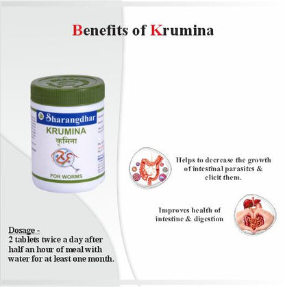 KRUMINA SHARANGDHAR AYURVEDA- Ayurvedic Solution For Worms Problems - Sharangdhar