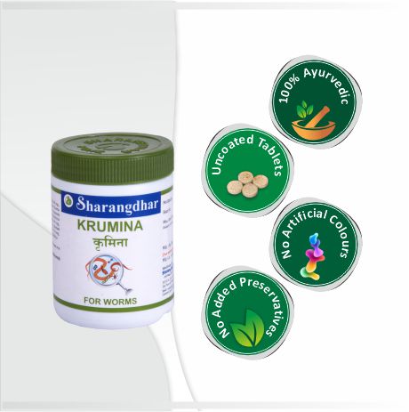 KRUMINA SHARANGDHAR AYURVEDA- Ayurvedic Solution For Worms Problems - Sharangdhar