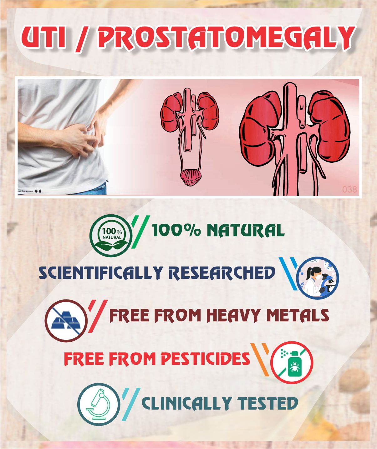 UTI & Prostomegaly Root Cause Treatment Pack